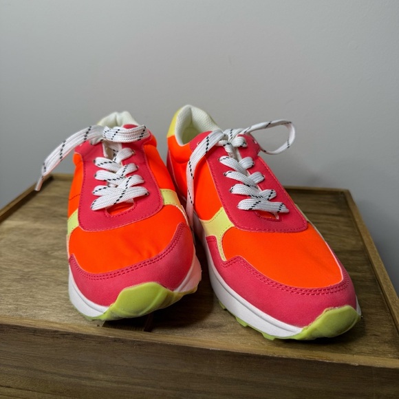 Serra Retro Neon Sneakers in pink, orange, and yellow - Picture 6 of 7